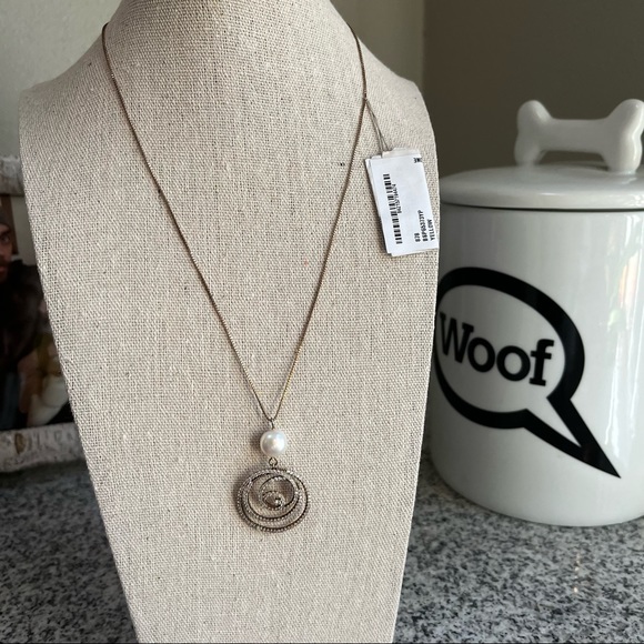 Savvy Cie Jewelry - SAVVY CIE JEWELS 18K Yellow Gold plated Swirl Freshwater Pearl Pendant N…